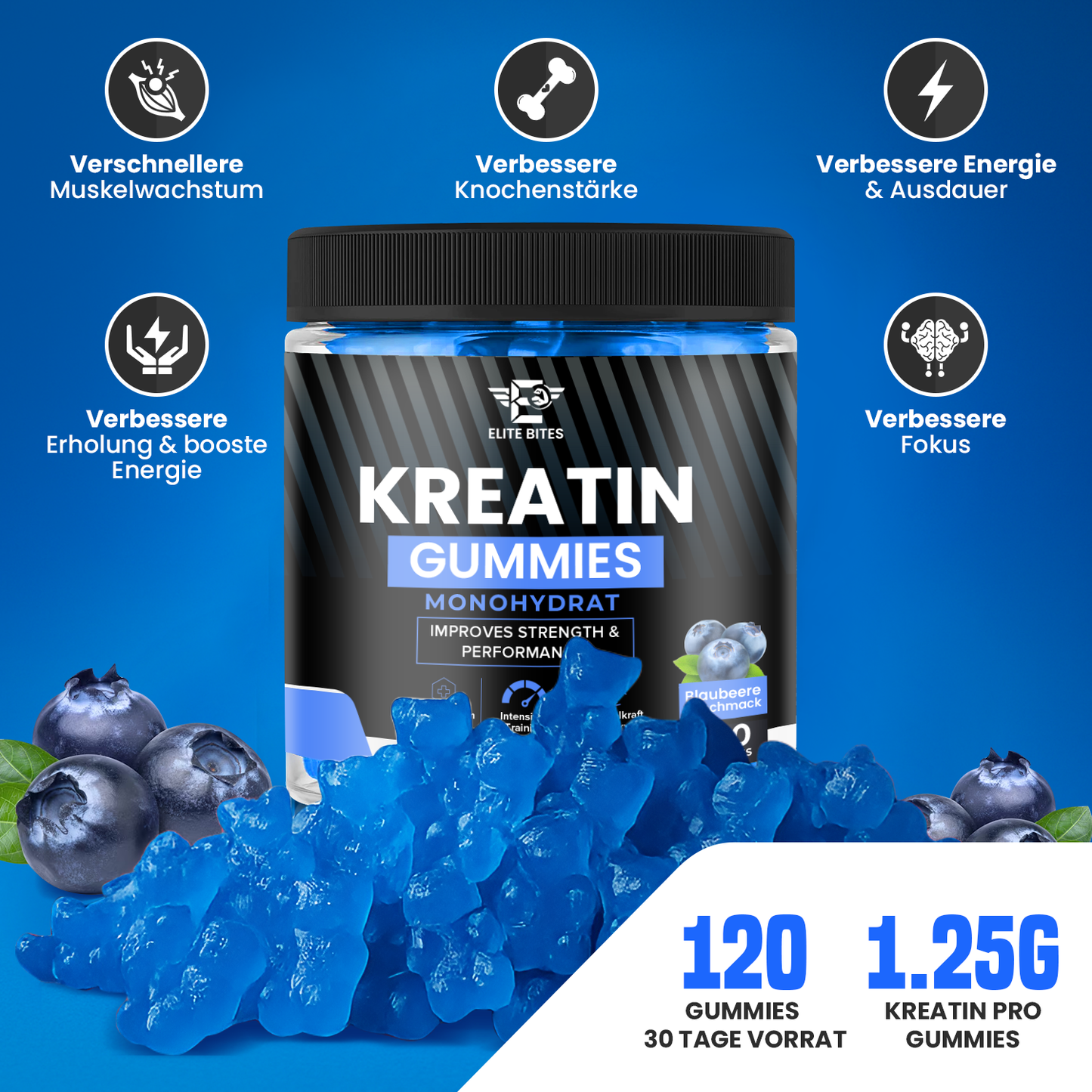 EliteBites - Kreatin Gummies