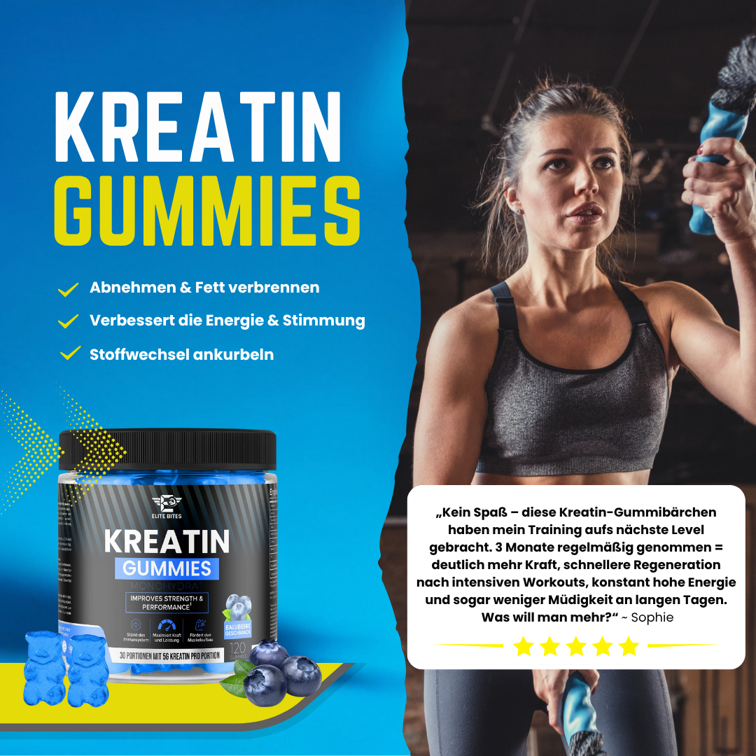 EliteBites - Kreatin Gummies | Frauen